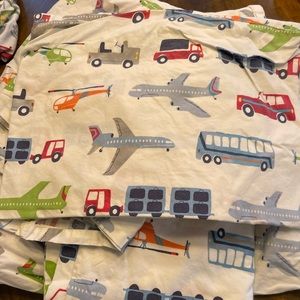 Pottery Barn Kids Twin transportation sheets